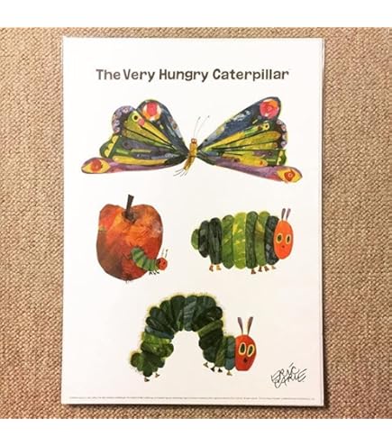 エリックカール　はらぺこあおむし　ポスター Amazon.co.jp: ARS'ONLINE エリックカール アートパネル